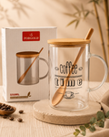 Bambu Kaşıklı Coffe Time Bardak