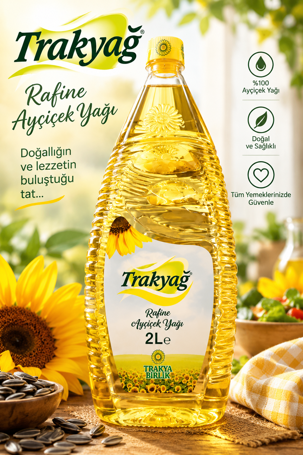 Trakyağ Ayçiçek Yağı 2 L