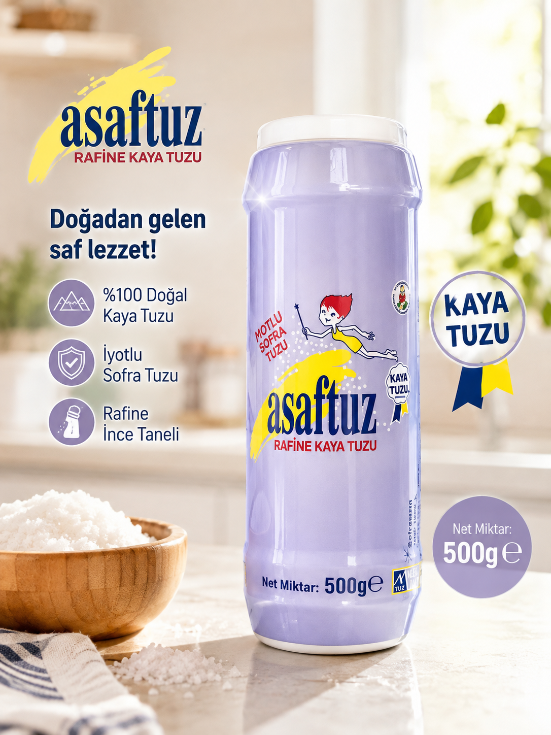 Asaftuz Tuzlukda 500 GR