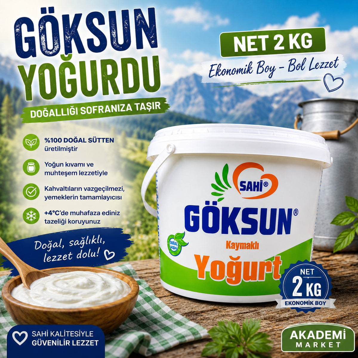 Göksun Yoğurt 2kg