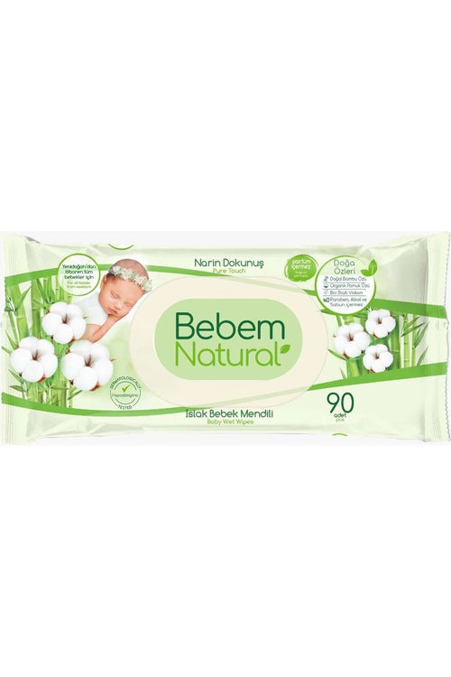 Bebem Natural 90 Adet Islak Mendil